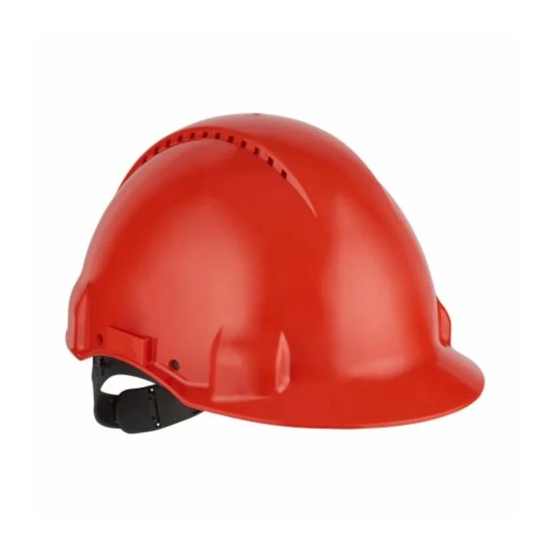 3M Red Ventilated Adjustable Safety Helmet ABS Material EN 397 Standard G30CRD