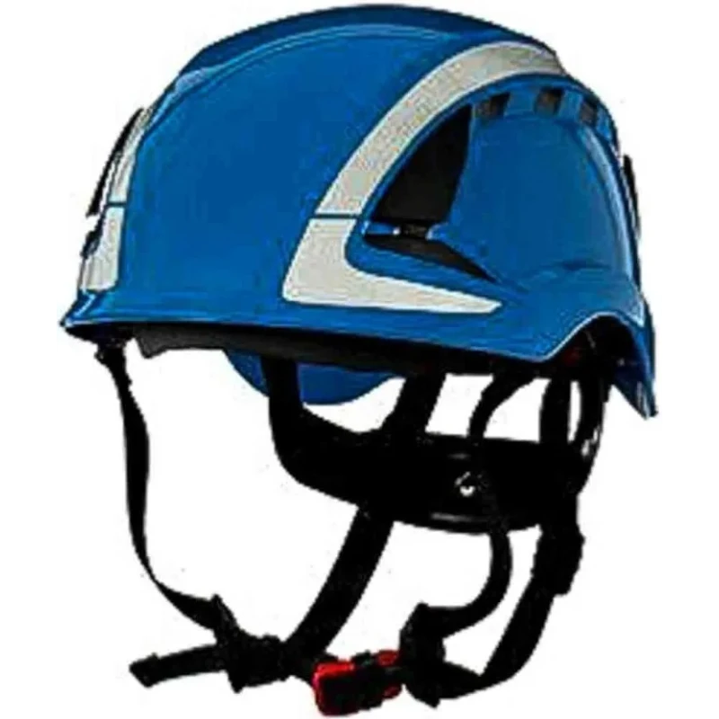 3M Blue Safety Helmet Adjustable Ventilated Chin Strap Included EN 12492 + EN 397 X5003V-CE