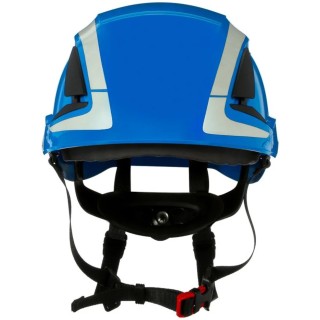 3M Blue Vented Adjustable Safety Helmet with Chin Strap ABS Material EN 12492 + EN 397 X5003VE-CE