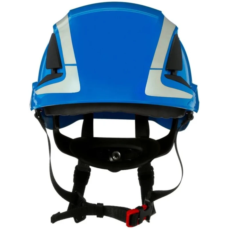 3M Blue Vented Adjustable Safety Helmet with Chin Strap ABS Material EN 12492 + EN 397 X5003VE-CE