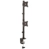 StarTech.com Black Monitor Arm Desk Mount with 10 kg Load Capacity 900mm Height ARMDUALV