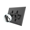 StarTech.com Black Wall Mount Display Bracket with 75Kg Load Capacity and Multiple VESA Configurations FLATPNLWALL