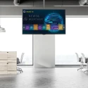 StarTech.com Freestanding Floor Monitor Mount Black VESA 200x200 to 600x400 Height 1.78m FLATPNLCEIL