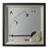 RS PRO Analogue Panel Ammeter 20 A AC Moving Iron Movement 92 mm x 92 mm 1% Accuracy 186-2464