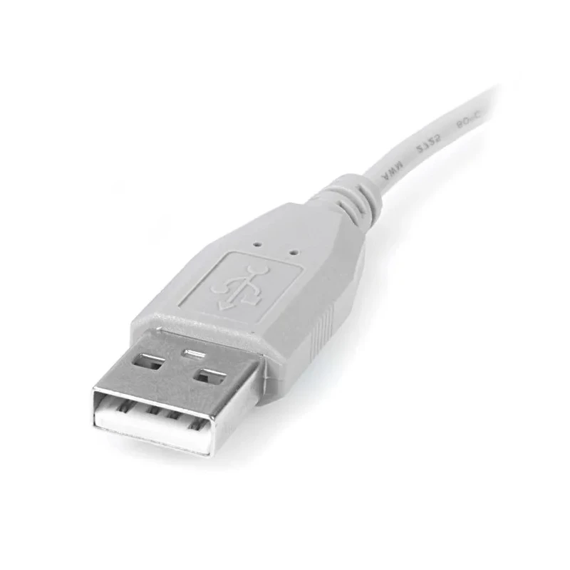 StarTech.com USB 2.0 Male USB Type A to Male Micro USB Type B Cable, Grey PVC Jacket, 152 mm USB2HABM6IN