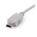 StarTech.com USB 2.0 Male USB Type A to Male Micro USB Type B Cable, Grey PVC Jacket, 152 mm USB2HABM6IN
