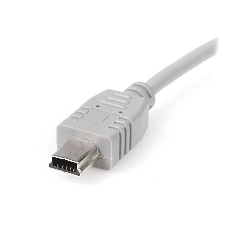 StarTech.com USB 2.0 Male USB Type A to Male Micro USB Type B Cable, Grey PVC Jacket, 152 mm USB2HABM6IN
