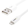 StarTech.com USB 2.0 Male USB 2.0 Type A to Male Lightning Connector Cable White 2m USBLT2MW