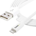 StarTech.com USB 2.0 Male USB 2.0 Type A to Male Lightning Connector Cable White 2m USBLT2MW
