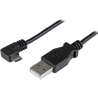 StarTech.com USB 2.0, Male USB Type A to Male Micro USB Type B Black Cable 2m USBAUB2MRA