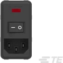 TE Connectivity Corcom P Series Power Line IEC Filter 115V AC 230V AC 6A Snap-in Mount Faston Termination PS000DS6B