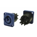 RS PRO Blue Industrial Power Connector Panel Mount 2A 250V IP65 IP65