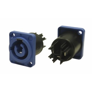 RS PRO Blue Industrial Power Connector Panel Mount 2A 250V IP65 IP65