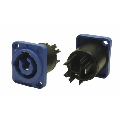 RS PRO Blue Industrial Power Connector Panel Mount 2A 250V IP65 IP65
