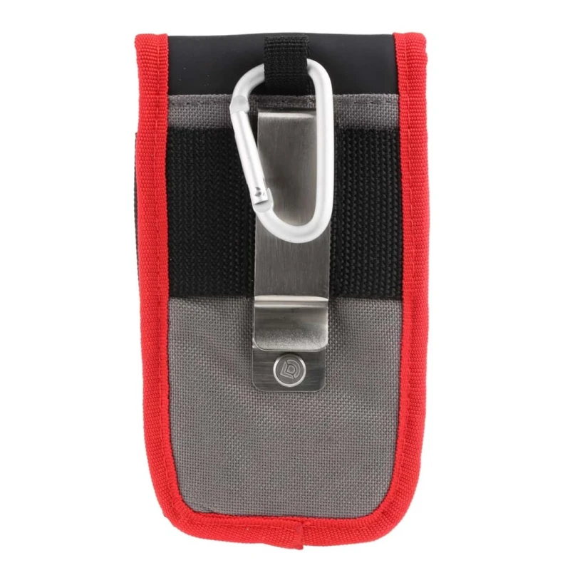 CK Polyester 50 Pocket Tool Belt Phone Holder with Zipper Lock and Metal Clip MA2741