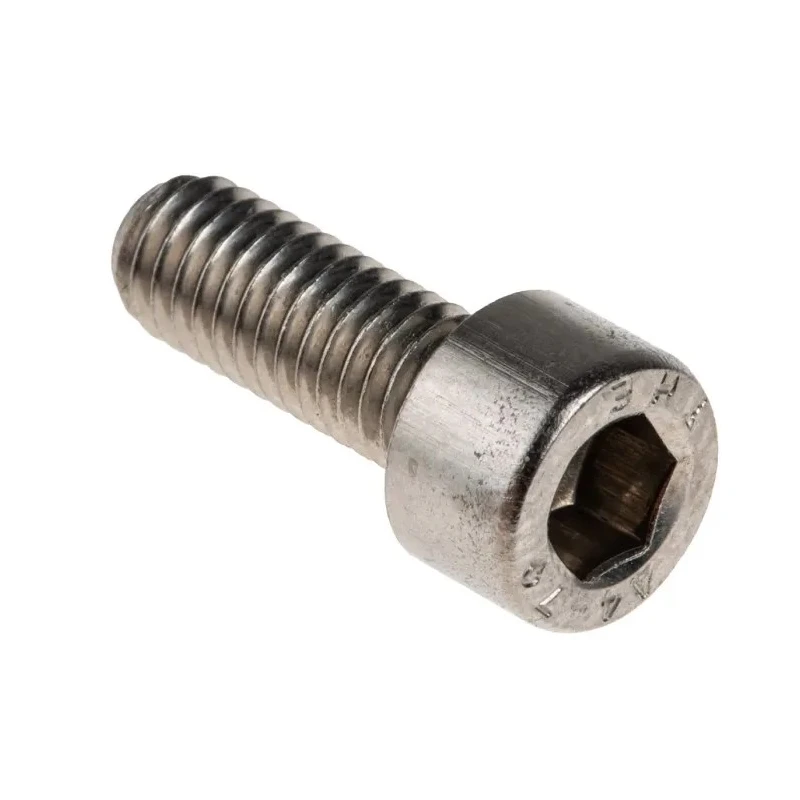 RS PRO Plain Stainless Steel Hex Socket Cap Screw M6 x 16 mm DIN 912 Italy 187-1392