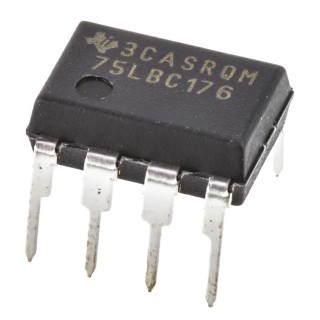 Texas Instruments Line Transceiver, Differential, Non-Inverting, 8-Pin PDIP SN75LBC176P