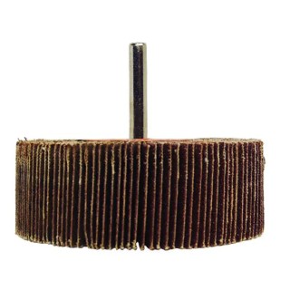 RS PRO Abrasive Flap Wheel Aluminium Oxide 80 mm Diameter 30 mm Face Width P60 Grit 6 mm Shank 6200 RPM 189-5753