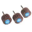 RS PRO Abrasive Aluminium Oxide Flap Wheel, 30 mm Diameter, 20 mm Face Width, P120 Grit, 6 mm Shank, 16500 rpm 189-5756