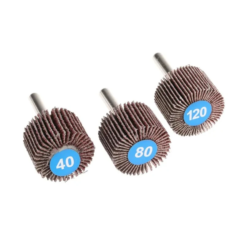 RS PRO Abrasive Aluminium Oxide Flap Wheel, 30 mm Diameter, 20 mm Face Width, P120 Grit, 6 mm Shank, 16500 rpm 189-5756