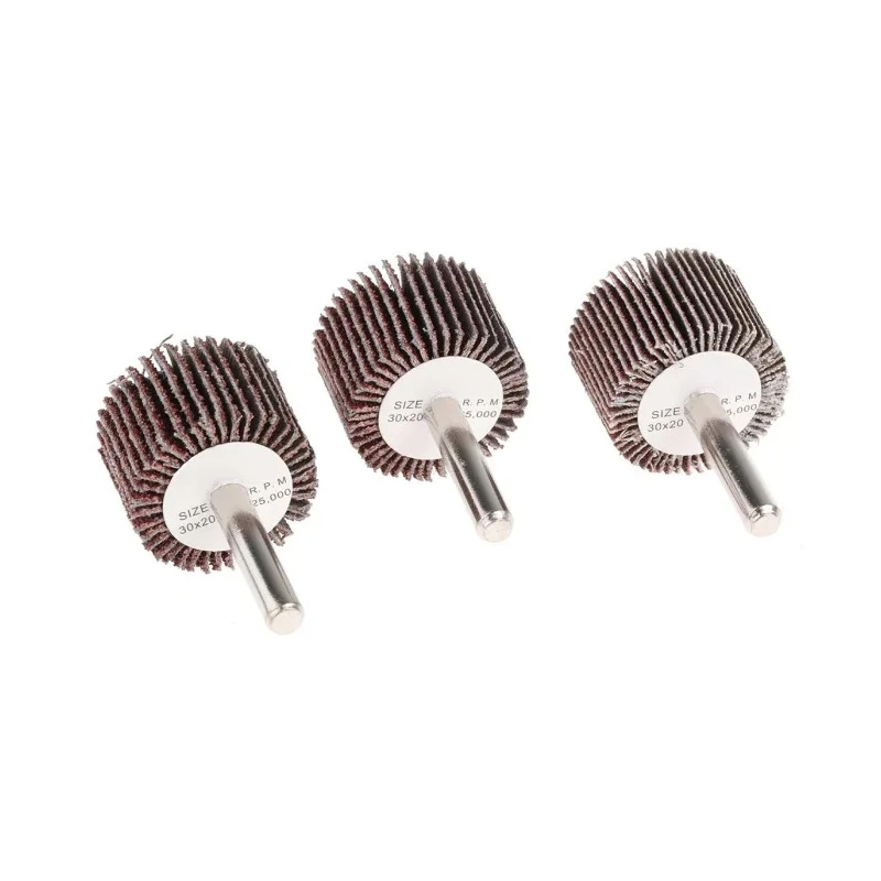 RS PRO Abrasive Aluminium Oxide Flap Wheel, 30 mm Diameter, 20 mm Face Width, P120 Grit, 6 mm Shank, 16500 rpm 189-5756
