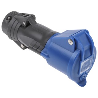 Legrand Industrial Power Connector, Rated at 16A, 250V, IP44 Blue Cable Mount, Model IP44, MPN 