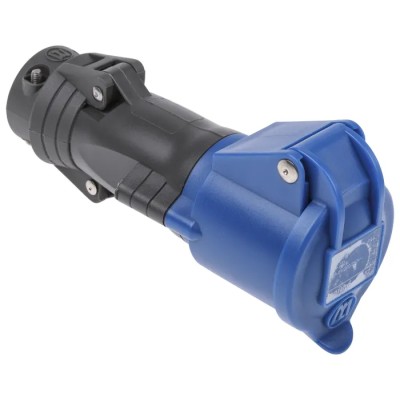 Legrand Industrial Power Connector, Rated at 16A, 250V, IP44 Blue Cable Mount, Model IP44, MPN 