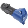 Legrand Industrial Power Connector, Rated at 16A, 250V, IP44 Blue Cable Mount, Model IP44, MPN