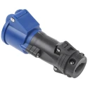 Legrand Industrial Power Connector, Rated at 16A, 250V, IP44 Blue Cable Mount, Model IP44, MPN 