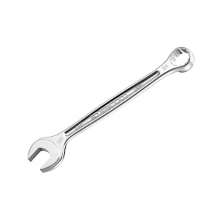 Facom Combination Spanner 5/8 in, 195mm Overall Satin Chrome Finish 12 Point 15° Offset Angle 440.5/8