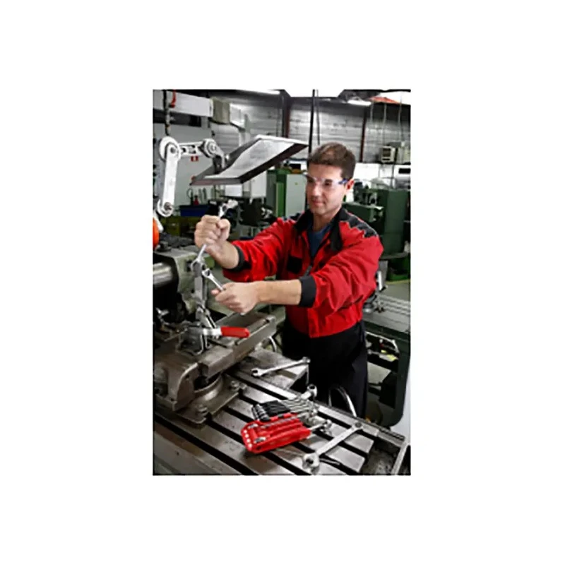 Facom Combination Spanner 5/8 in, 195mm Overall Satin Chrome Finish 12 Point 15° Offset Angle 440.5/8