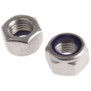 RS PRO Plain Stainless Steel Nylon Insert Locknut M20, DIN 985, A4 Grade 188-6476