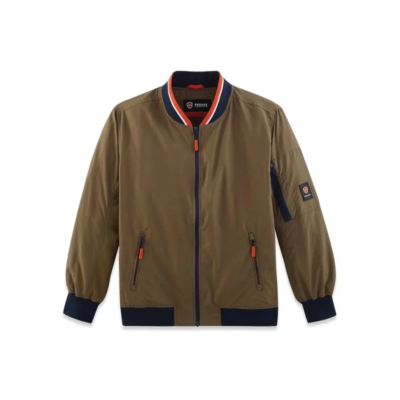 Parade Khaki Abrasion Resistant Tear Resistant Bomber Jacket Zipper XL 17OTTAWA1478TXL
