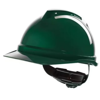 MSA Safety V-Gard 500 Green Safety Helmet Adjustable GV542-0000000-000