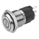 EAO Push Button Switch Latching Panel Mount 16 mm Cutout SPDT IP65 IP67 240 V dc 240 V ac 82-4151.2000.B001