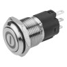 EAO Push Button Switch Latching Panel Mount 16 mm Cutout SPDT IP65 IP67 240 V dc 240 V ac 82-4151.2000.B001