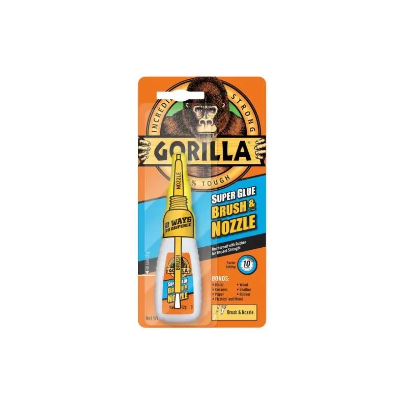 GORILLA GLUE EUROPE LTD Gorilla Glue Liquid Super Glue Transparent Liquid Bottle 12 g 4044500