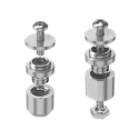 Samtec Stainless Steel Hex Standoff M3 Thread Size, 8.15 mm Length, 6.89 mm Hex Size Across Flat JSO-0815-03-L