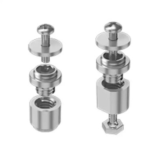 Samtec Stainless Steel Hex Standoff M3 Thread Size, 8.15 mm Length, 6.89 mm Hex Size Across Flat JSO-0815-03-L