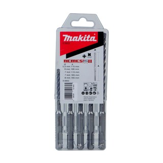 Makita 5-Piece SDS Drill Bit Set for Masonry, Carbide, 5.5 mm to 8 mm B-59003
