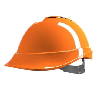 MSA Safety V-Gard 200 Orange Ventilated Adjustable Safety Helmet GV661-0000000-000