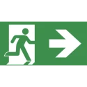 EMERGI-LITE Emergency Exit Legend Ceiling Mount Vandal Resistant Cast Aluminium Enclosure 25.4mm 7TCA091350R3274 XEN6V31