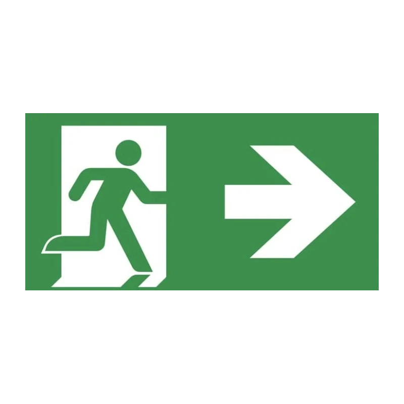 EMERGI-LITE Emergency Exit Legend Ceiling Mount Vandal Resistant Cast Aluminium Enclosure 25.4mm 7TCA091350R3274 XEN6V31