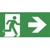 EMERGI-LITE Emergency Exit Legend Ceiling Mount Vandal Resistant Cast Aluminium Enclosure 25.4mm 7TCA091350R3274 XEN6V31