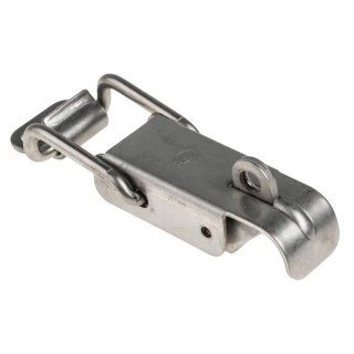 RS PRO Stainless Steel Lockable Draw Latch 84 mm Length 32 mm Width 17 mm Depth 686N Operating Tension 197-4176