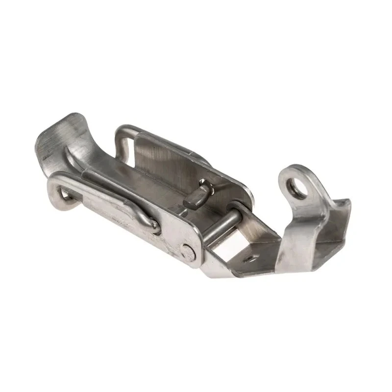 RS PRO Stainless Steel Lockable Draw Latch 84 mm Length 32 mm Width 17 mm Depth 686N Operating Tension 197-4176
