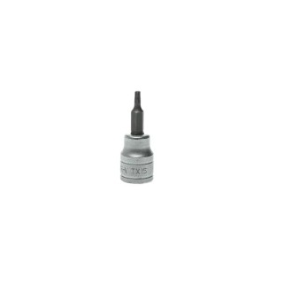 Teng Tools 3/8 in Drive TX40 Bit Socket Square Drive Alloy Steel Chrome Finish 18mm Overall Length TX40