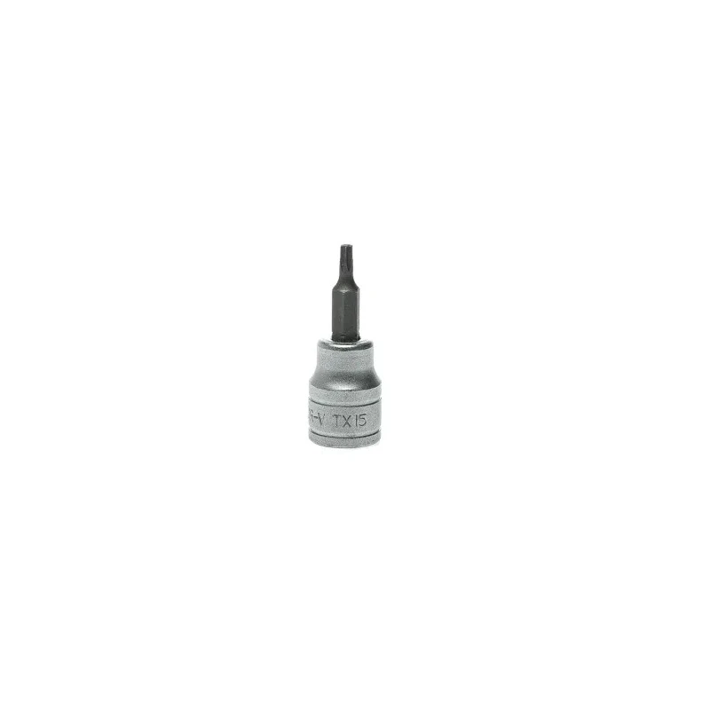 Teng Tools 3/8 in Drive TX40 Bit Socket Square Drive Alloy Steel Chrome Finish 18mm Overall Length TX40