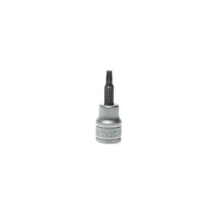 Teng Tools 3/8 in Drive TX25 Bit Socket, Square Drive, Alloy Steel, Chrome Finish, 18mm Overall Length TX25