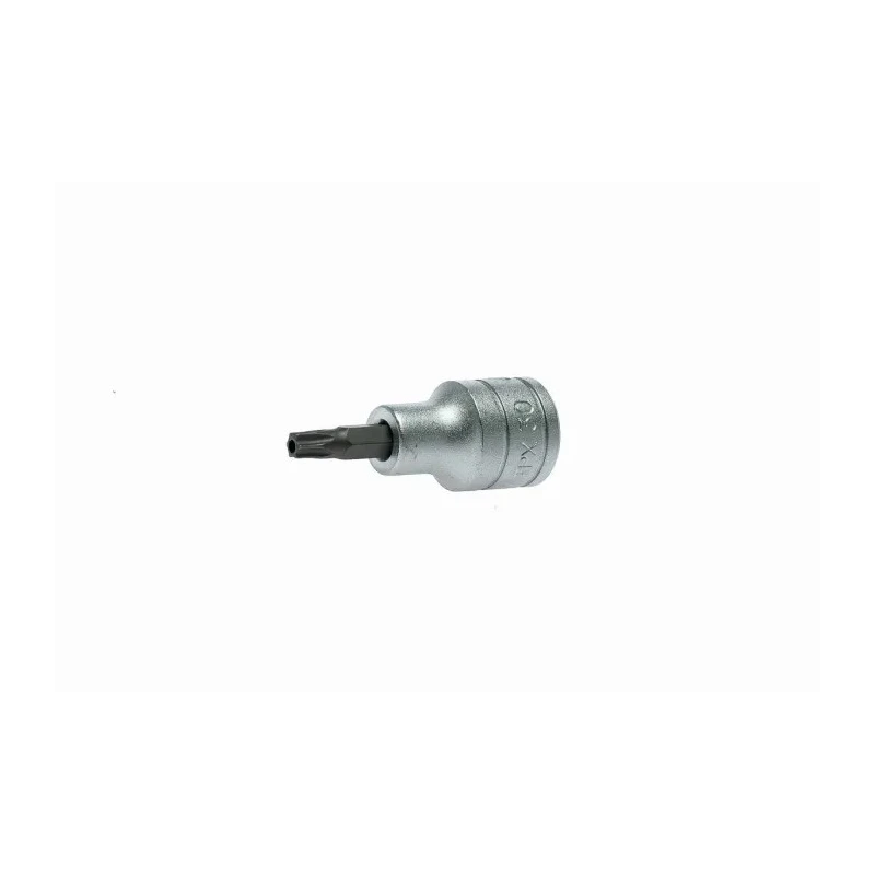 Teng Tools 1/2 in Drive T30 Bit Socket, Chrome Plated Alloy Steel Square Drive M121230-C